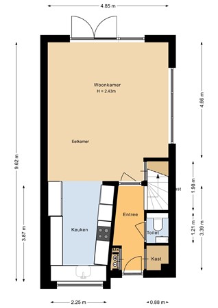 Floorplan - François Valentijnstraat 39, 1335 RA Almere